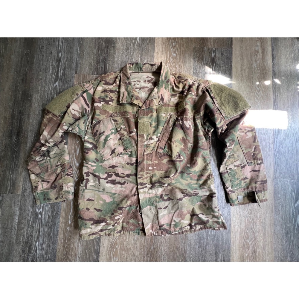 Military OCP Multicam Combat Coat Mens Large Camo Tactical Field Jacket Ripstop